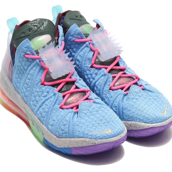 blue lebron 18